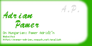 adrian pamer business card